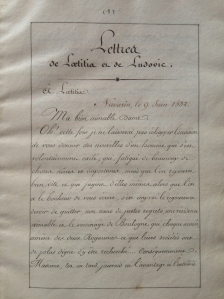 Lettres de Laetitia e de Ludovic