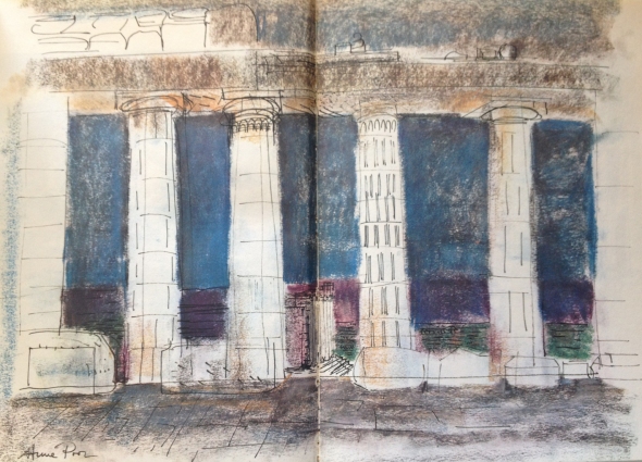 Poor's "blue Parthenon" that Miller liked so much (Poor and Miller 1964, pp. 17-18)