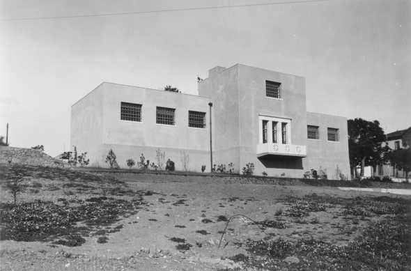 The Archaeological Museum of Lesvos in 1934. Back side. From the ASCSA Archives (photo by Βασιλείου).